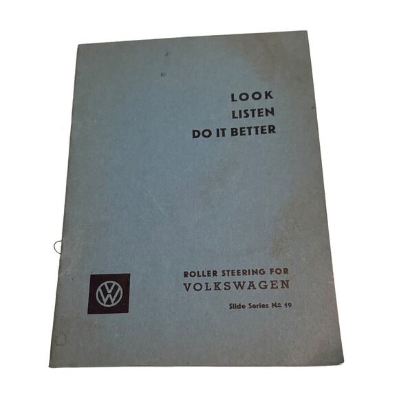 Volkswagen VW Roller Steering Slide Series Number 19 Booklet Look Listen Do it - Picture 2 of 5